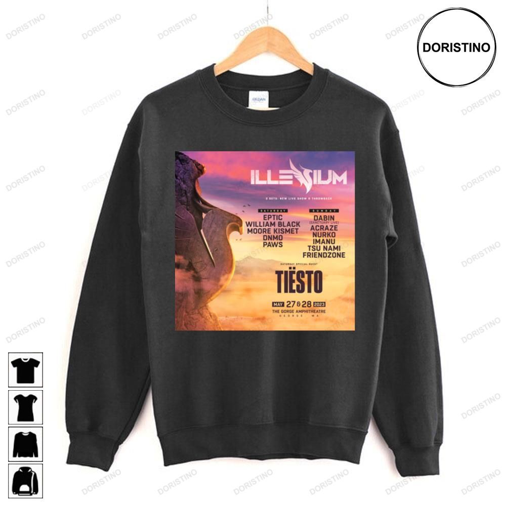 Illevium Tiesto May 2023 Tour Limited Edition T-shirts
